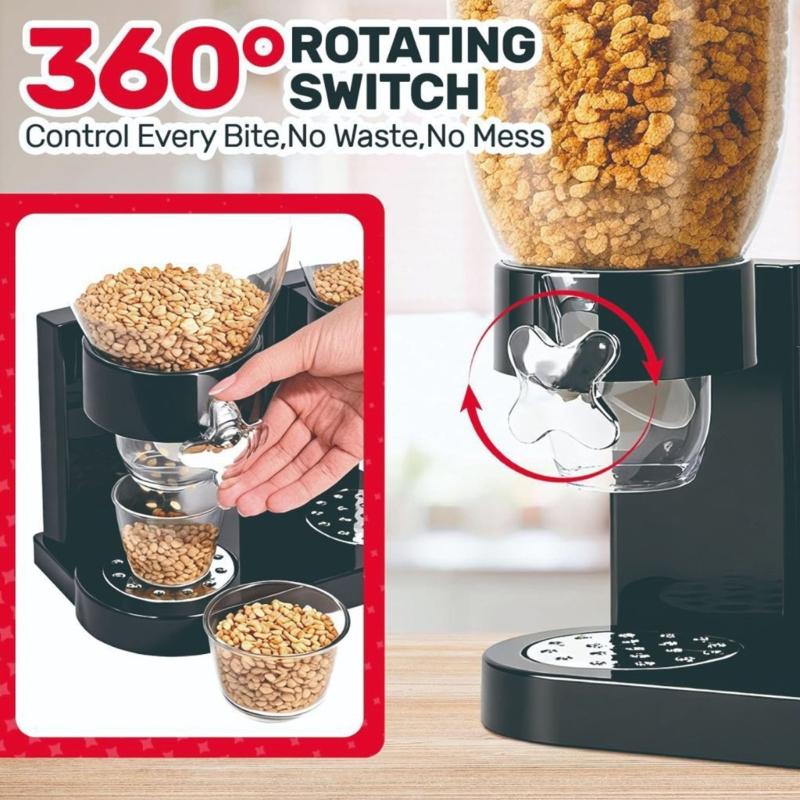 Sturdy Food Dispenser with Sealed Lids Designs for Dry Goods Storage Preservation