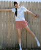 MIXXO Elastic Waist Check Shorts