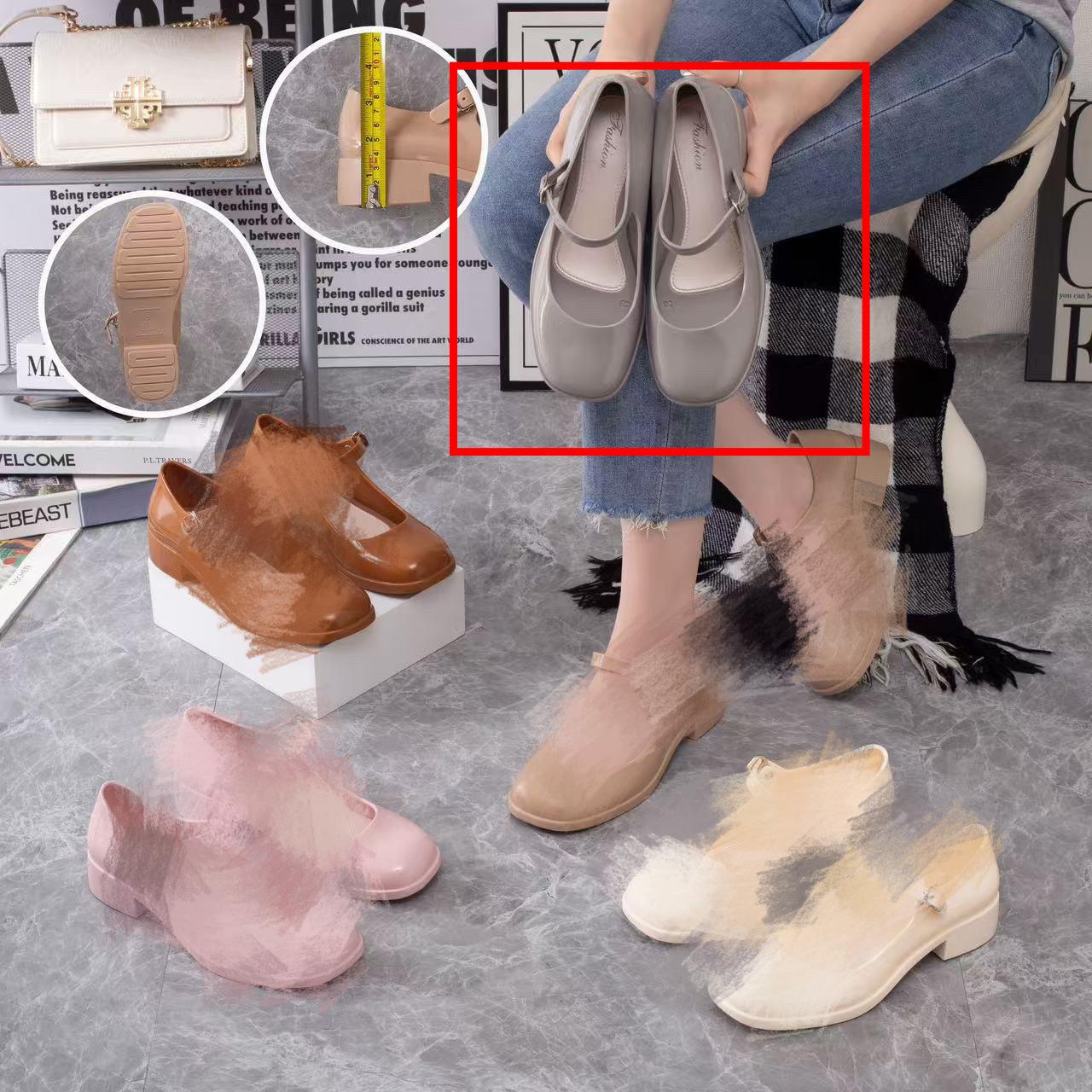 

Универсальные легкие рабочие туфли с открытым мыском, французские одинарные туфли, женские весенне-осенние новые одинарные туфли, ретро, толстый каблук, черные туфли Мэри Джейн 40 серый