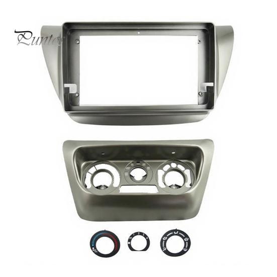 Non Destructive Installation Frame 9 Inch Car Radio Dash Kit for Lancer IX 2006, Navigation Fascia Panel, Center Console Replacement Android Head Unit