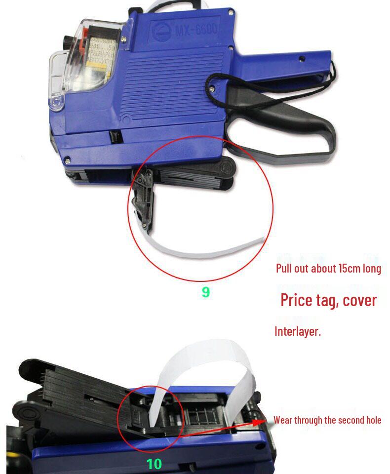 Hongsheng MX-6600 Double Row 10-Digit Price Labeler with Free Shipping