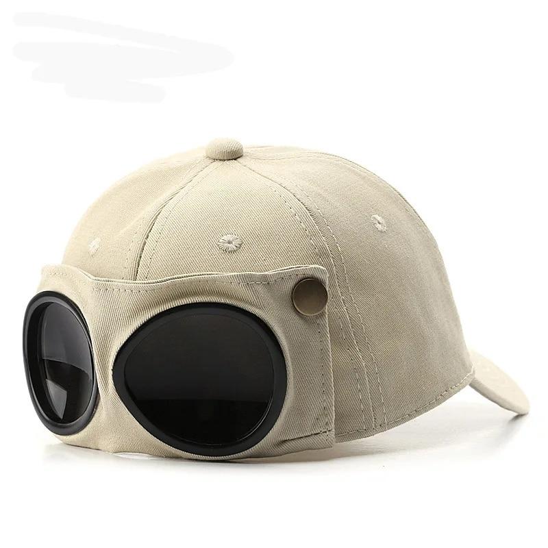 Aviator Hat Tide Korean Version Personality Glasses Cap Men's Sunglasses Sunshade Spring And Summer Versatile Tide Baseball Cap