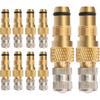 10Pcs Tractor Air Liquid Valve Stem,Brass Tire Valve StemsTR218A TR618A CH3 Core Housings Replacement for Tractor