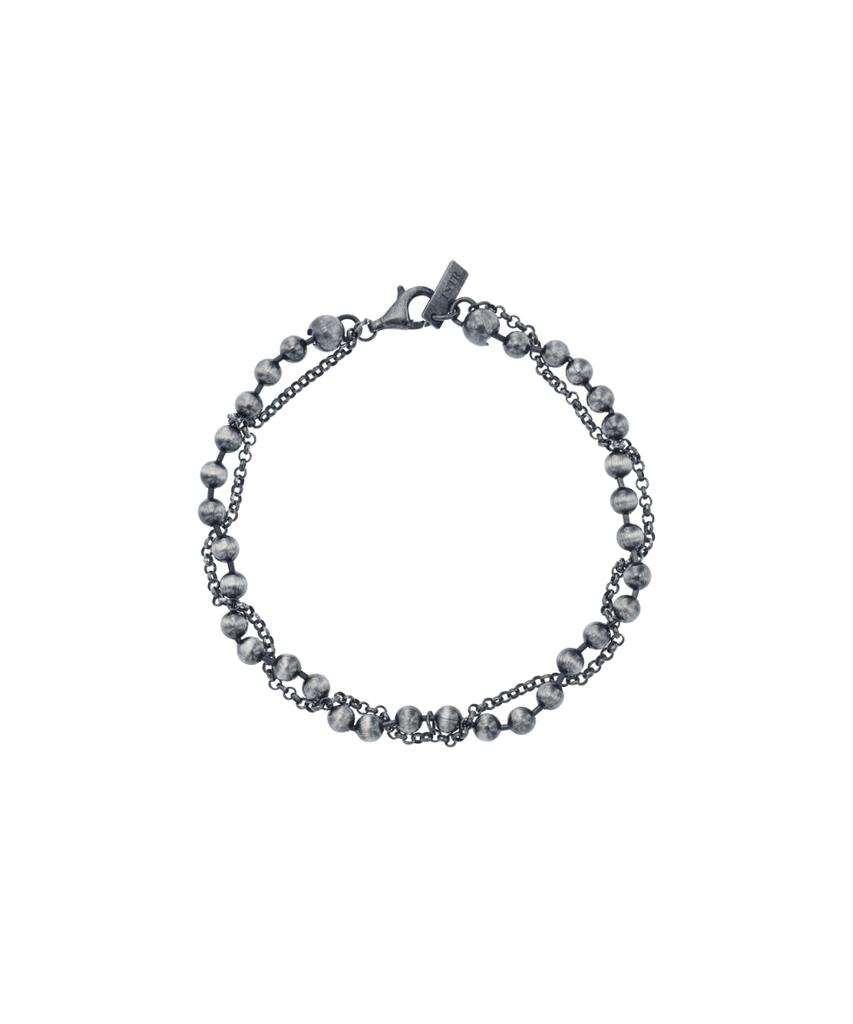 Thestillroom [Silver] #B2616 Twist Ball Chain Bracelet
