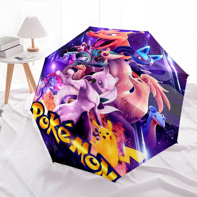 

1pc Pokémon Adventure Automatic Opening and Closing Umbrella - Small Umbrella Suitable for Various Occasions I066