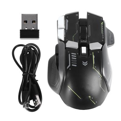 2.4G Bluetooth Mouse 11 Buttons Three Modes 1200 1600 2000 2400 4000 DPI RGB Light Wireless