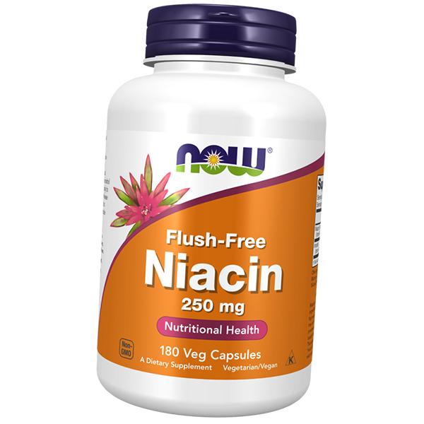 

Ніацин не викликає почервоніння, Flush-Free Niacin 250, Now Foods (36128395) 180vcaps