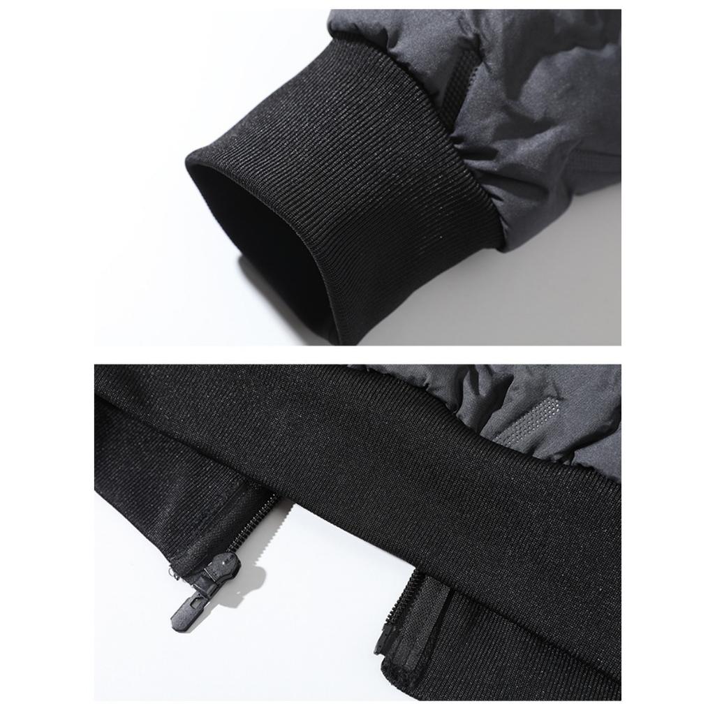 Hooded Cotton Jacket for Men with Plush Cotton Jacket for Winter, Warm Graphene Cotton Jacket, Ultrasonic Cotton Jacket for Men