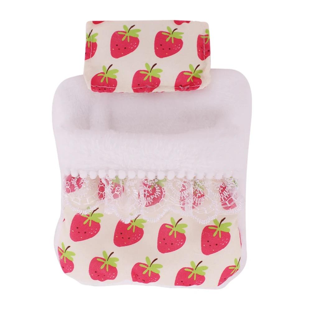 

Набор мини-аксессуаров для куклы 17 см для куклы Labubu Pop 3 шт./набор Кровать+Одеяло+Подушка Пижама Спальный мешок Кукольный домик Подарок,Игрушки для девочки