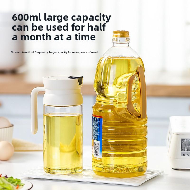 Large-capacity Leak-proof Automatic Opening and Closing Oil Control Bottle for Kitchen Household