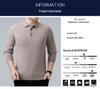 Genuine Brand Men's Luxury Wool Sweater 2025 - Thick, Warm, and Stylish Lapel Knitwear for Mid-Aged Dads.