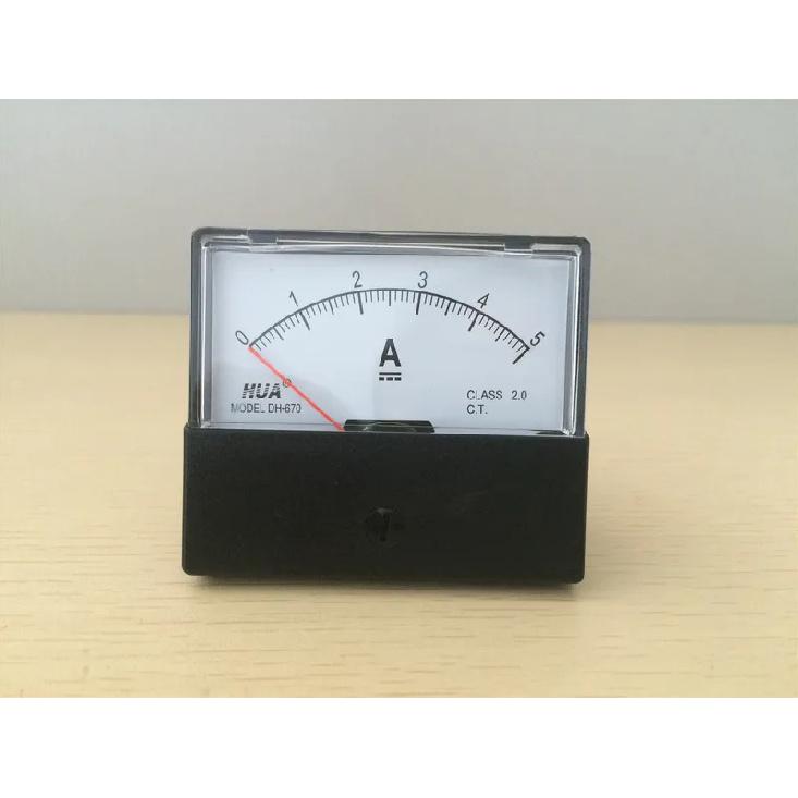 DH-670 5A 10A 20A 30A 50A 100A 200A 500ADC Analog Amp Panel Meter Current Ammeter