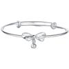 Silver-Plated Bowknot Bell Bracelet - Stylish Gift for Women and Female Students