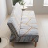Futon Sofa Folding Sofa Bed Cover Sofa Covers Spandex Stretch Double Seat Cover Slipcovers for Living Room Geometric Print