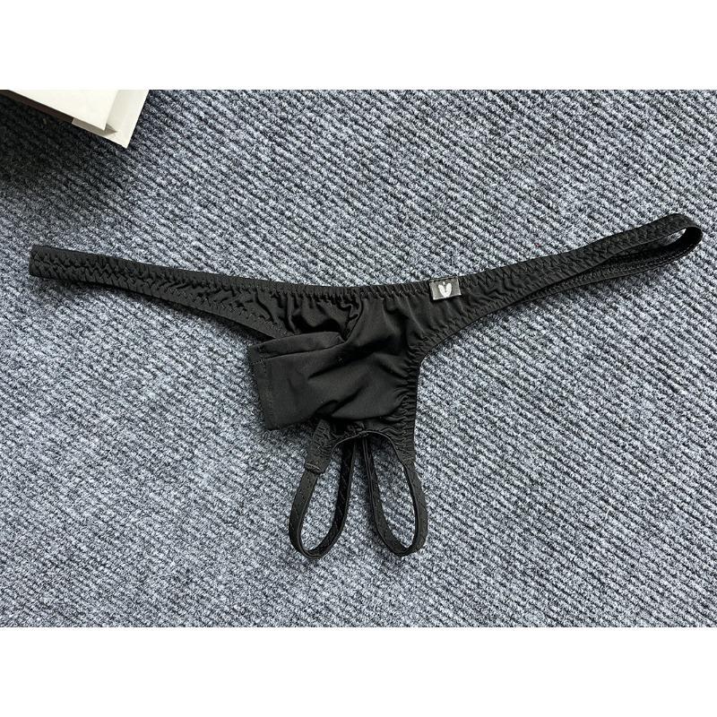 Open Penis G-String Men Erotic Panties Jj Sheath Underwear T-Back Underpants Cock Hole Panties Gay Bare Butt Thongs Lingerie