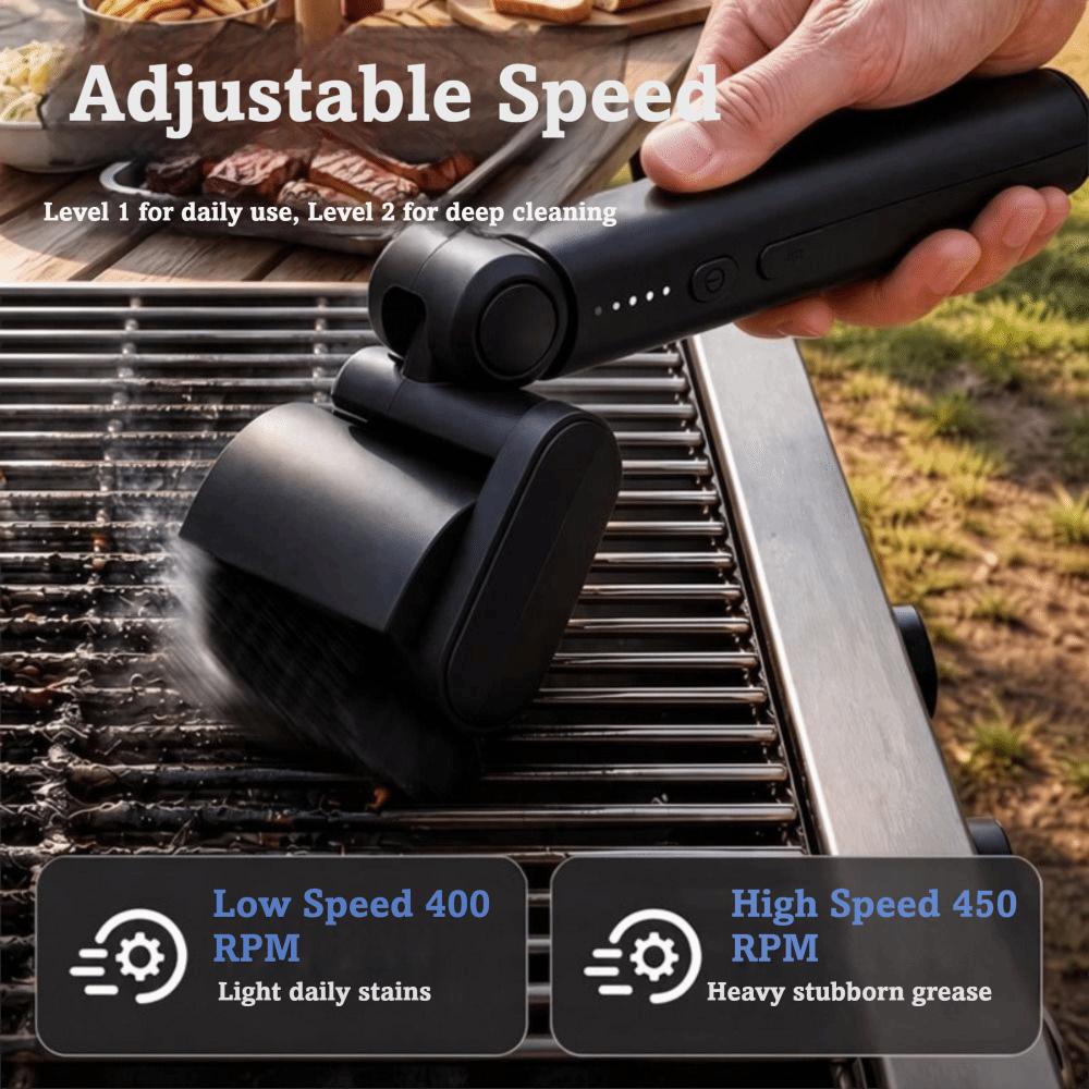 Efficient Electric Grill Brush Detachable Barbecue Cleaner Tools Grill Cleaning Brush Camping