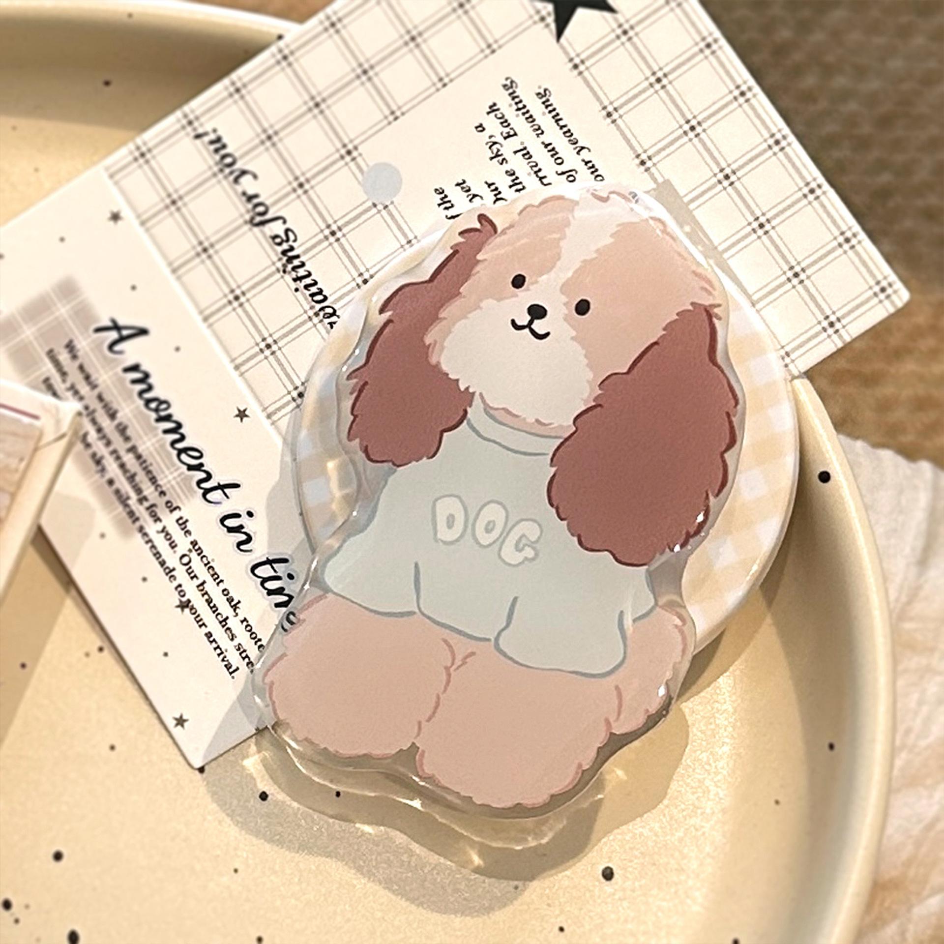 

Cute Big-eared Dog Magnetic Holder for IPhone 16 Phone Case for IPhone 17 for 11 Film 15 Promax Hard 14 [Single bracket]