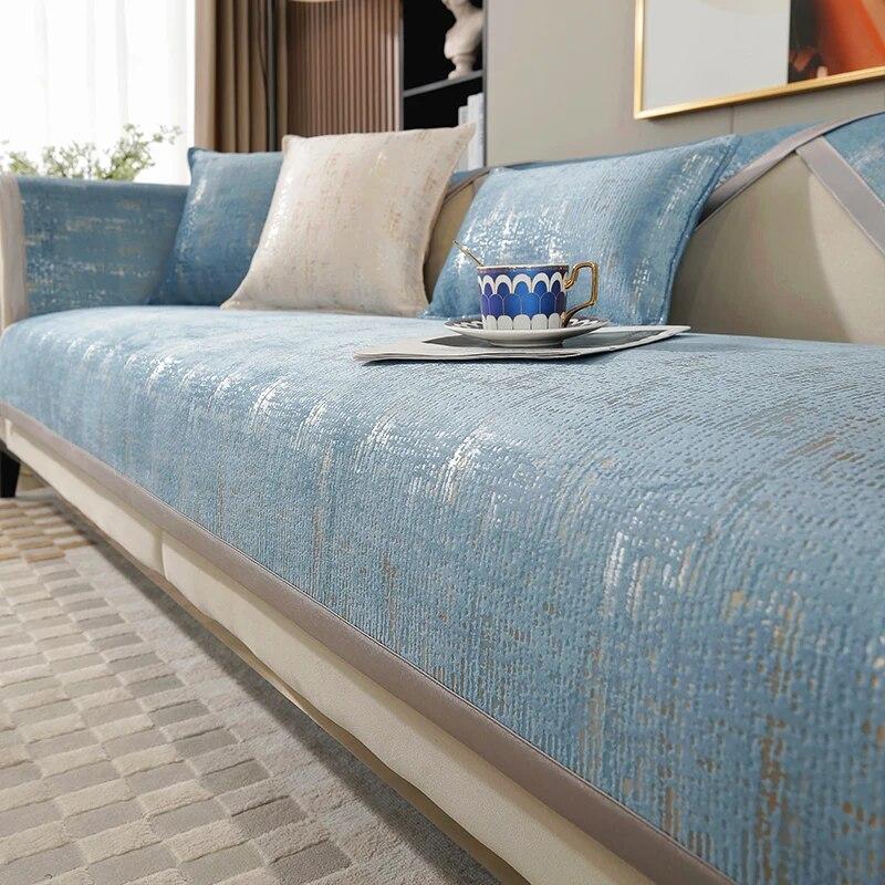 Four Seasons Universal Sofa Cover Luxury Corner Couch Towel Anti Slip Slipcovers Furniture Protector for Living Room