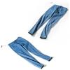 YPFF High-Waist Slim Fit Denim Pencil Pants - European & American Style, High Elasticity, Hip Lifting, Solid Color, Autumn Collection.