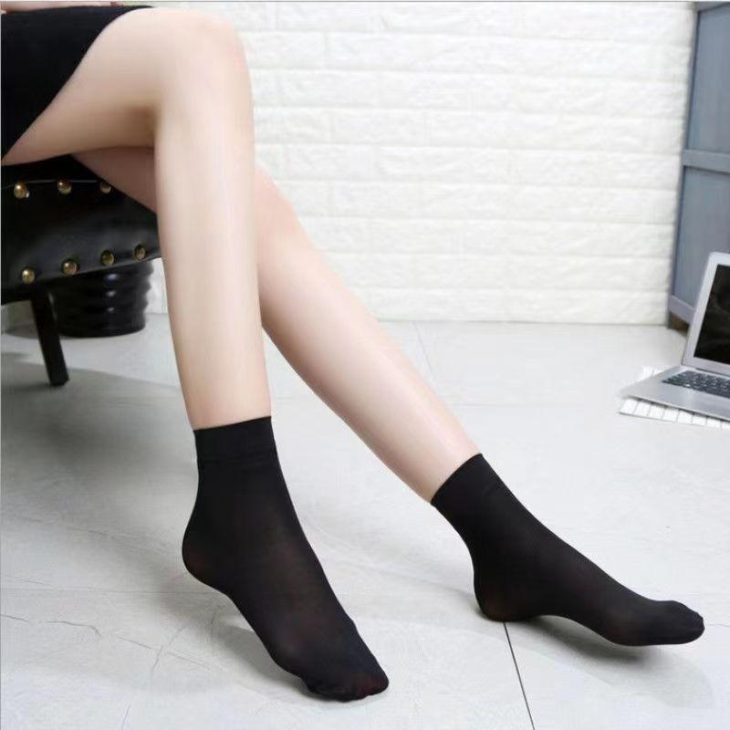 Women's Summer Thin Anti  Hook Silk Breathable Invisible Crystal Stockings