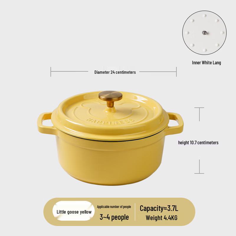 ZISIZ Enamel Soup and Stew Pot