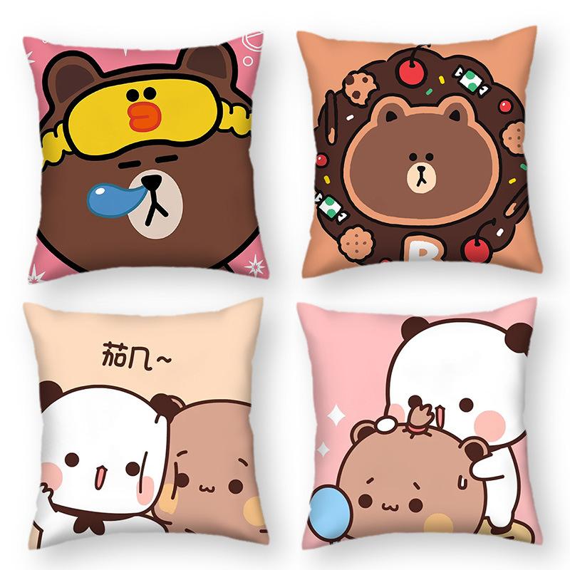 New Cartoon Doll Home Cute Pillow Cushion Cover Couple Gift Nap Sofa Car Gift Pillow