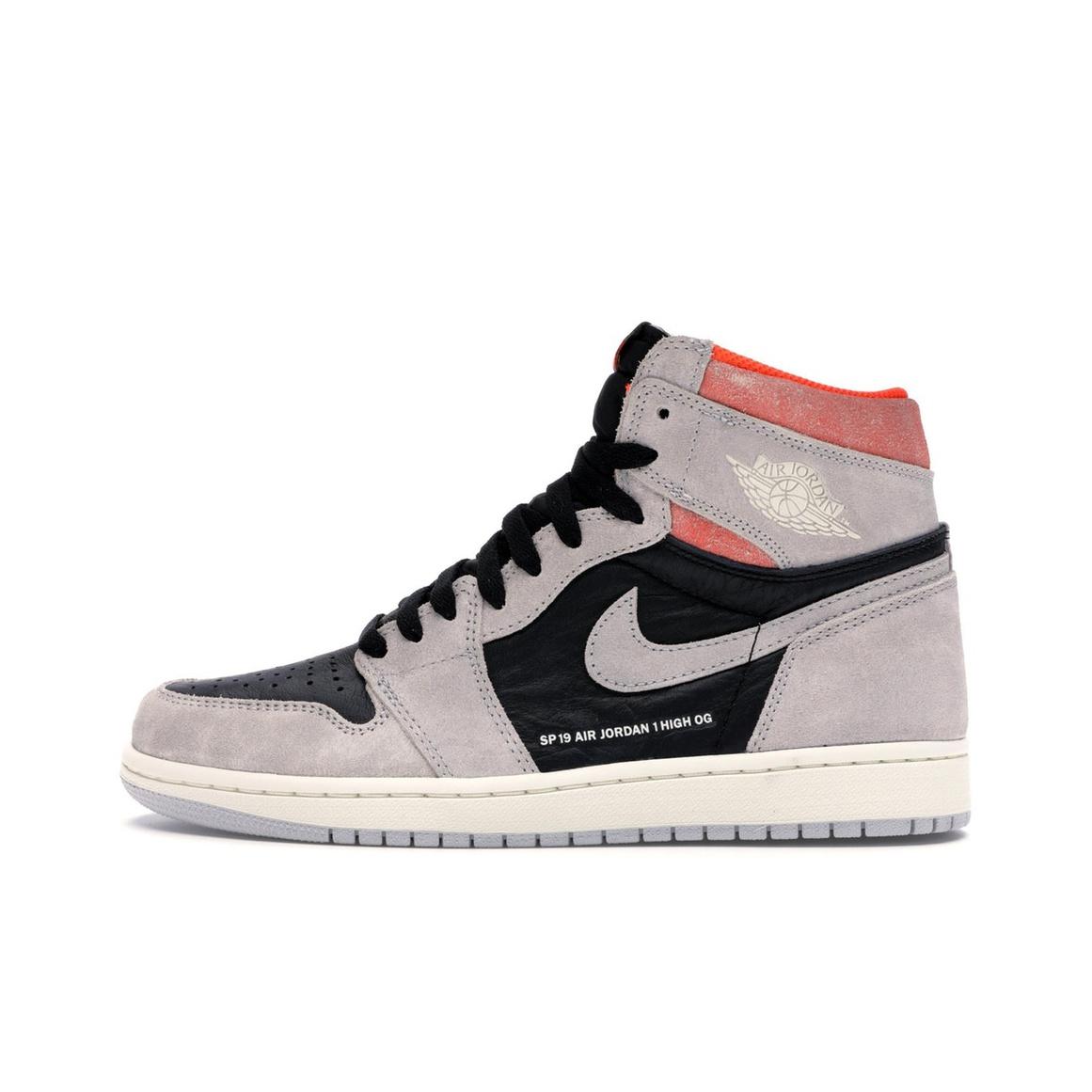 

кроссовки Jordan 1 Retro High Neutral Grey Hyper Crimson 555088-018