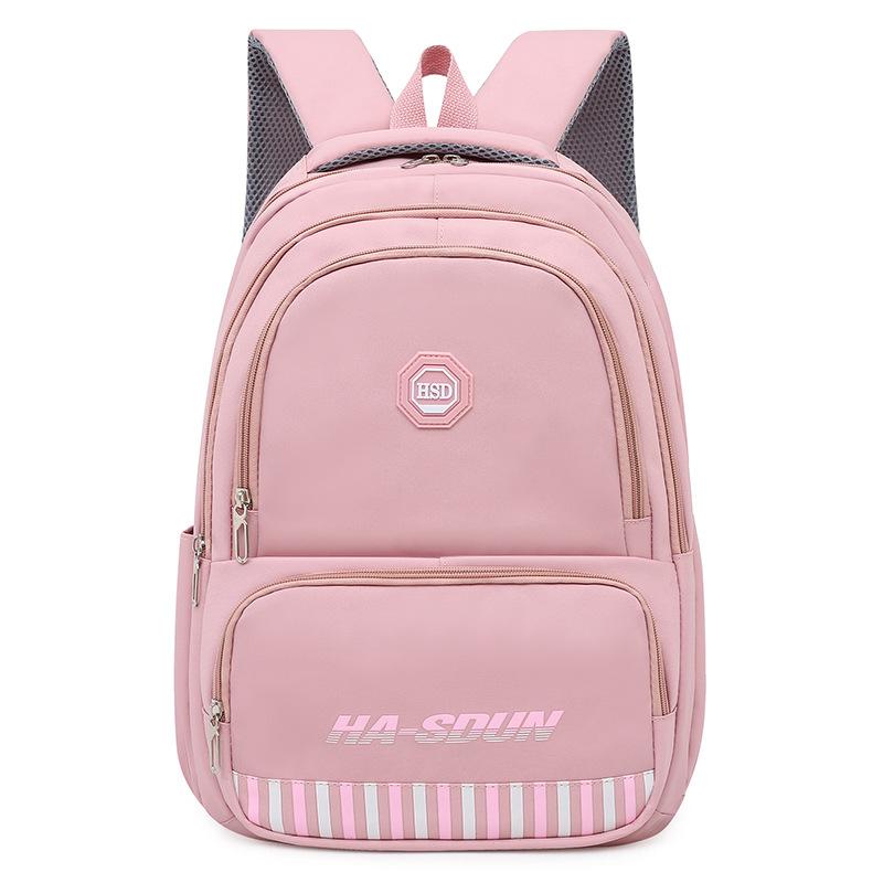 

Стильный новый 15,6-дюймовый большой рюкзак из нейлона с защитой от брызг, большой емкости, повседневный рюкзак для мужчин и женщин 31 * 15 * 47 cm розовый