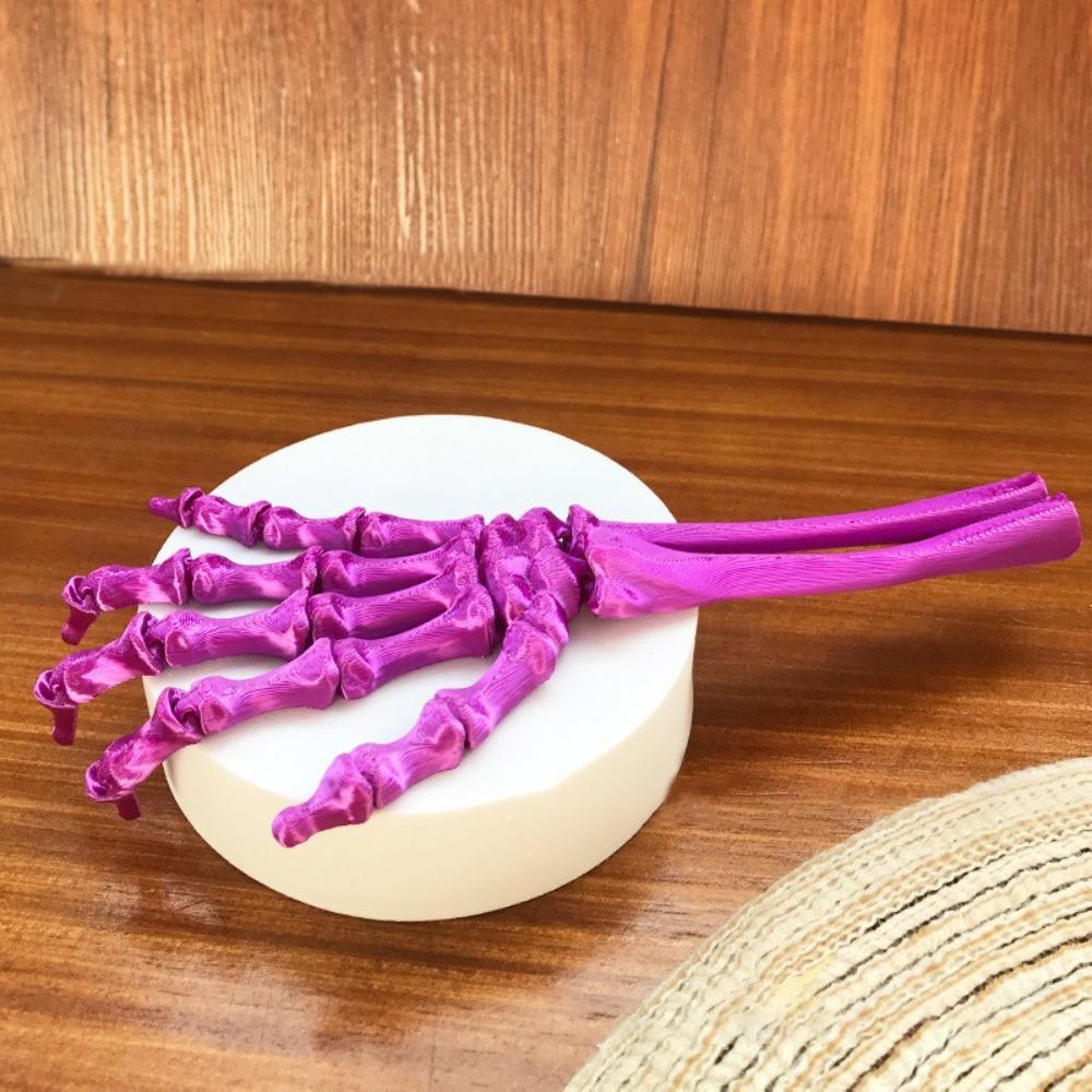 Spooky Movable Joint Skeleton Claw 3D Printed Human Skeleton Palm Model  Home Desktop Decor