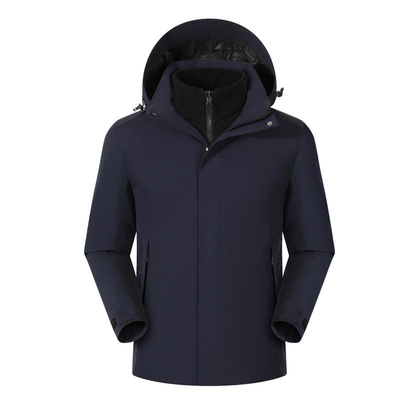 Unisex Młodzieżowa Wodoodporna Kurtka Górska Trzyw Warstwy z Odpinaną Podpinką Puchową