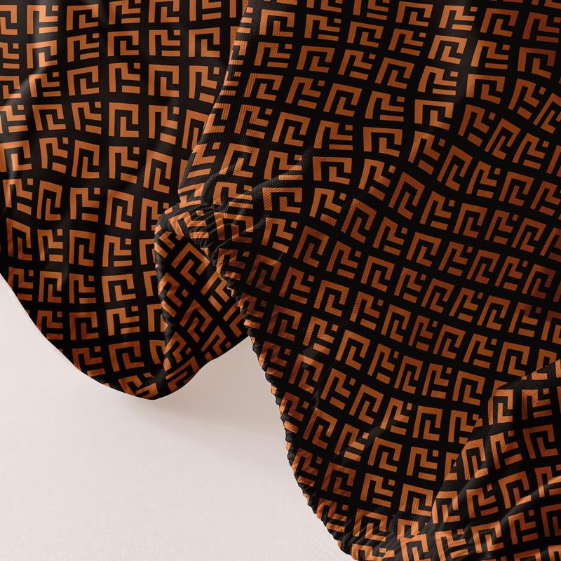 1 Cearceaf cu elastic mat imprimat cu geometrie simplă modernă, Husă de pat imprimată pentru dormitor, Lenjerie de pat (Excluzând fetele de pernă)