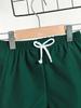 Boys' Tropical Leaf Print Shirt & Shorts 2Pcs Outfit