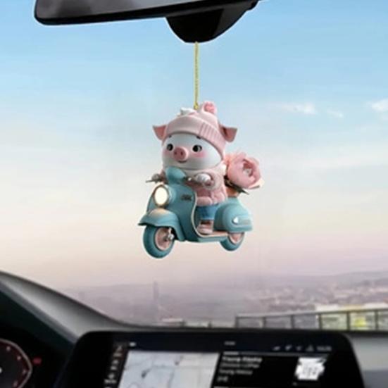 Kreslená vánoční přívěsek se šňůrkou Snadné zavěšení Odolný proti vyblednutí Zvířecí závěsná ozdoba Všestranná dekorace