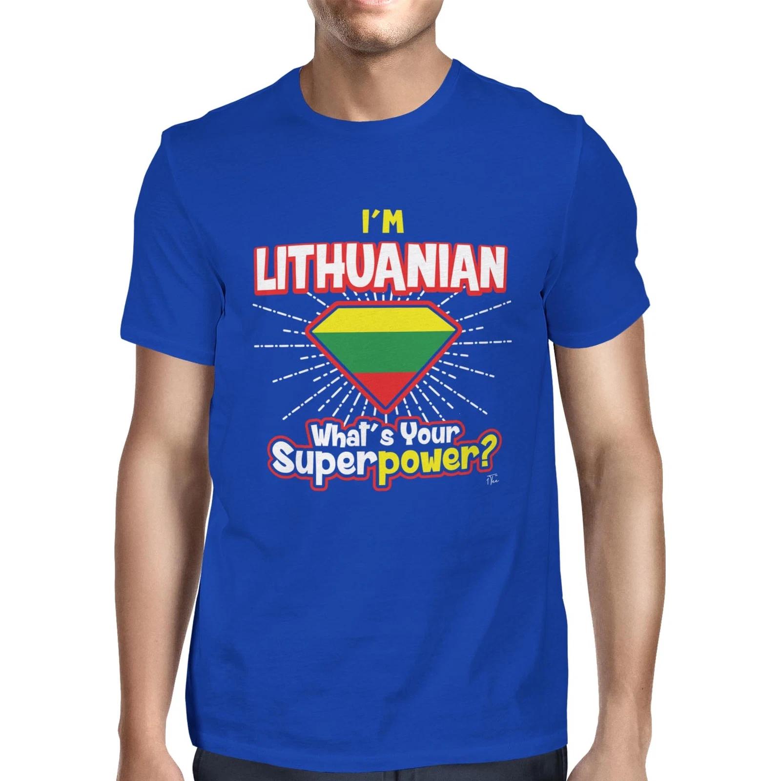 1Tee Mens I m Lithuanian What s Your Superpower T-Shirt XS