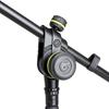 Gravity Microphone Stand, Short Boom, Two-Stage Boom, Tripod Base, Black, GMS4222B
