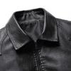 Men's Outerwear Spring and Autumn Style Comfortable and Handsome Temperament Leather Jacket Popular Korean Version Plus Size Men's Leather Jacket