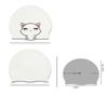 Waterproof Cartoon Cat Elastic Ears Protect Swim Pool Cap Swimming Hat Swimming Cap Diving Hat