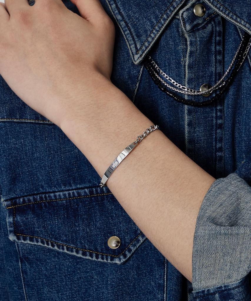 Maz 1142 Half Bangle Chain Bracelet