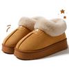 Fashion Fluffy Fur Platform Snow Boots Women 2025 Thicken Plush Warm Cotton Padded Shoes Woman Thick Sole Non Slip Winter Boots Ladies