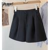 Women's Elastic High-Waist Wide-Leg Shorts