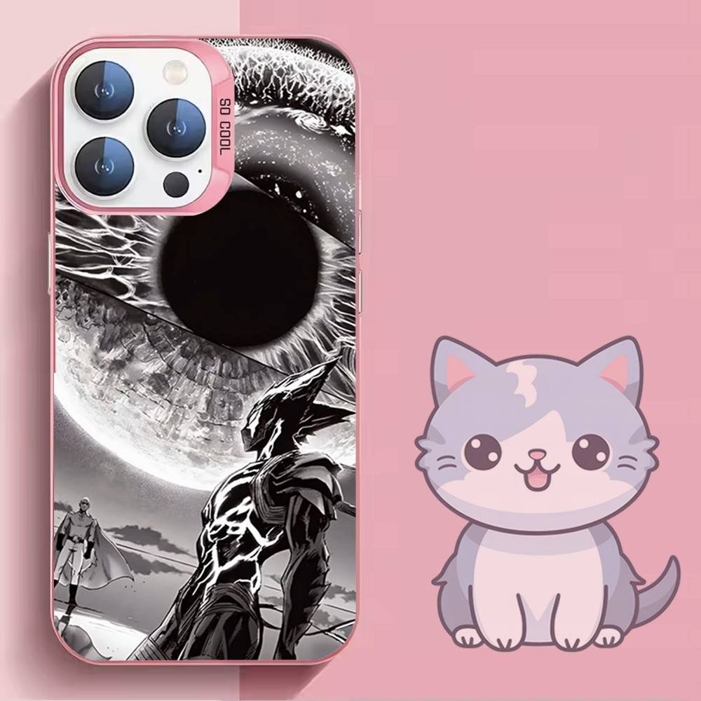 

Чехол для телефона One-Punch-Man S-Сайтама для iPhone 16,15,14,13,12,11,Mini,Pro,SE,MAX Розовый Матовый Силиконовый Чехол iPhone16