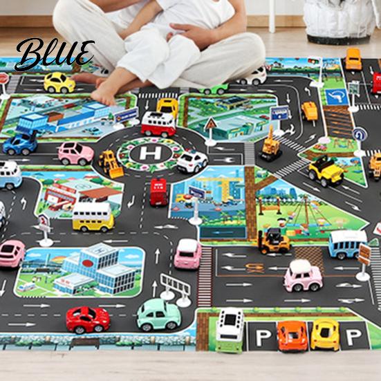 Game Pad Comfortable Play Place Mat Traffic Toy Playing Waterproof Educational Parking Baby Pattern Accessories