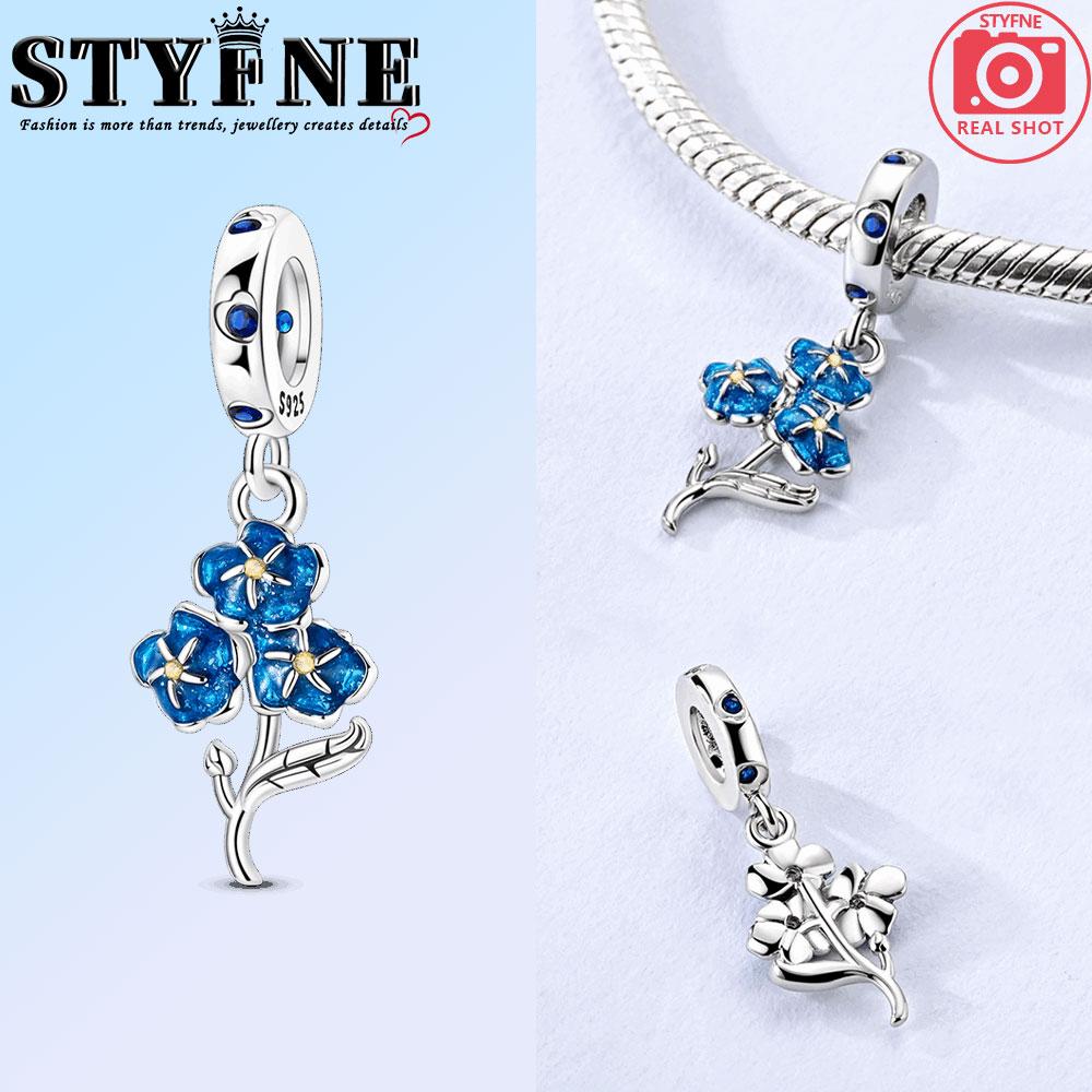 Copper Green Turtle Hugging Blue Heart Tulips Charms Beads Pendant For Original Bracelet Woman Girl Jewelry