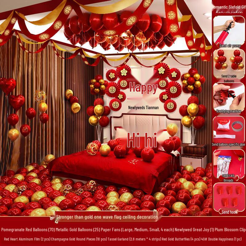 Wedding Room Balloon & Ceiling Decoration Set