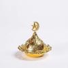 Factory Price Incense Burner Hollow Golden Tower Oil Burner Arab Style Censer Holder for Home Hotel Incense Holder