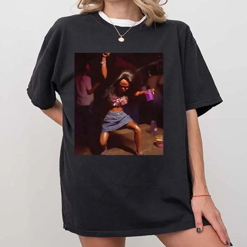 

Dancing Doll Party Tshirt Womens Tshirt Summer New Style Unisex Cotton Casual Tshirt S