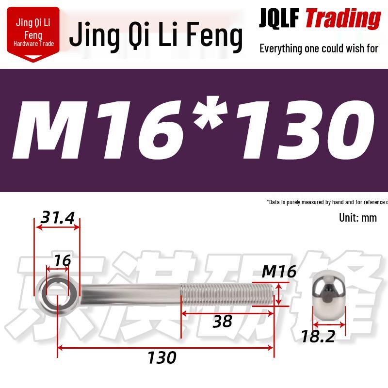 Stainless Steel GB798 Eye Bolt, Full Series M5-M16
