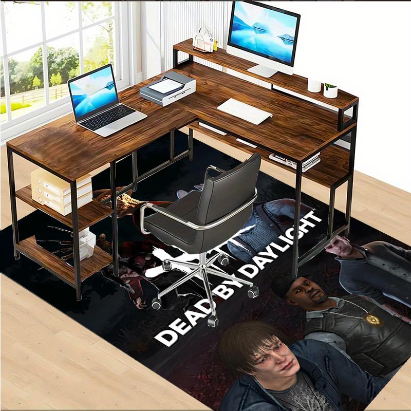 Dead by Daylight Polyester Carpet, Soft Indoor Mat for Office Chair, Living Room, Computer Desk - Decorative Home Office Rug Design