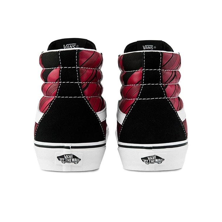 Vans Sk8 High Top Skate Schuhe Unisex Sneaker Schwarz Rot VN0A4U3C2C5