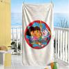 Dora Explorer Personalized Name Beach Towel Super Soft Microfiber Quickdry Fabric Suitable for Sports Travel Swimming Yoga Bathroom Beach And Pool